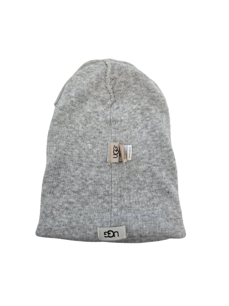 Ugg Wool Blend Gray Knit Unisex Beanie Hat — image 5 of 6